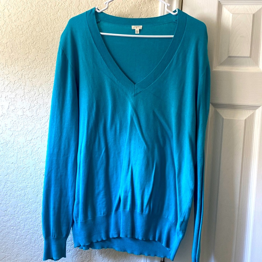 J Crew XL Blue Sweater